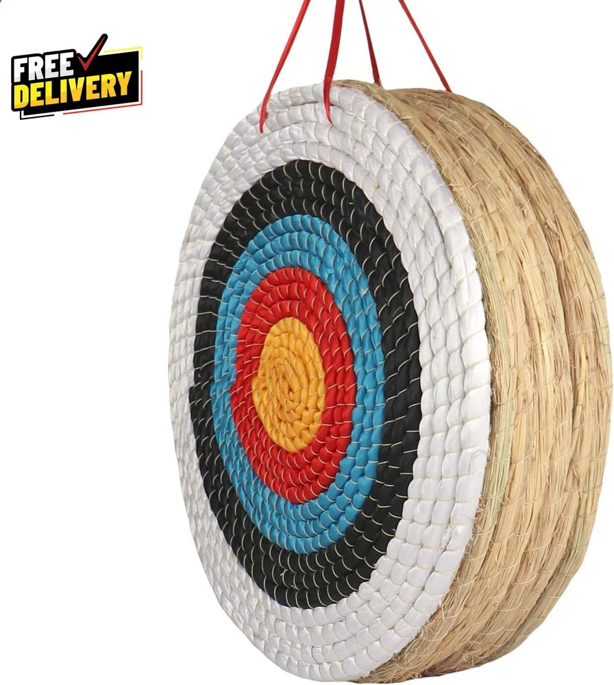 Archery Targets Traditional Solid Straw round Archery Target Shooting Bow Col...