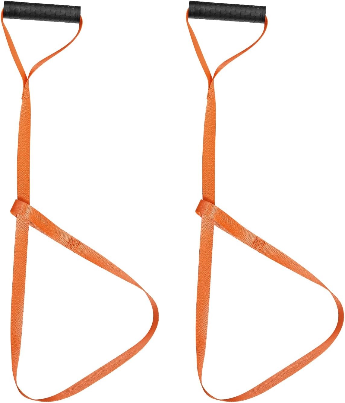 2pcs Deer Drag Harness, Orange Deer Puller Sled Rope with Self-Lock Loop and Eas