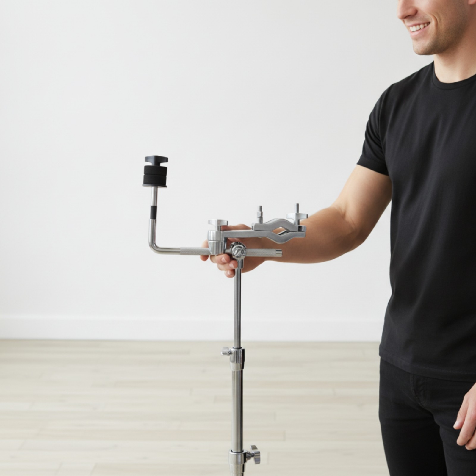 Drum Hardware Extension Clamp Sturdy Percussion Holder Space-Saving for