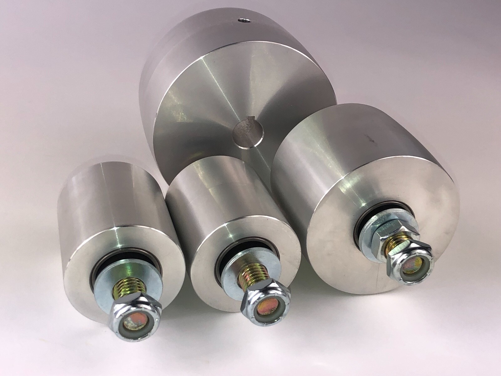 BELT GRINDER 2X72 WHEEL SET WITH BOLT AXLES