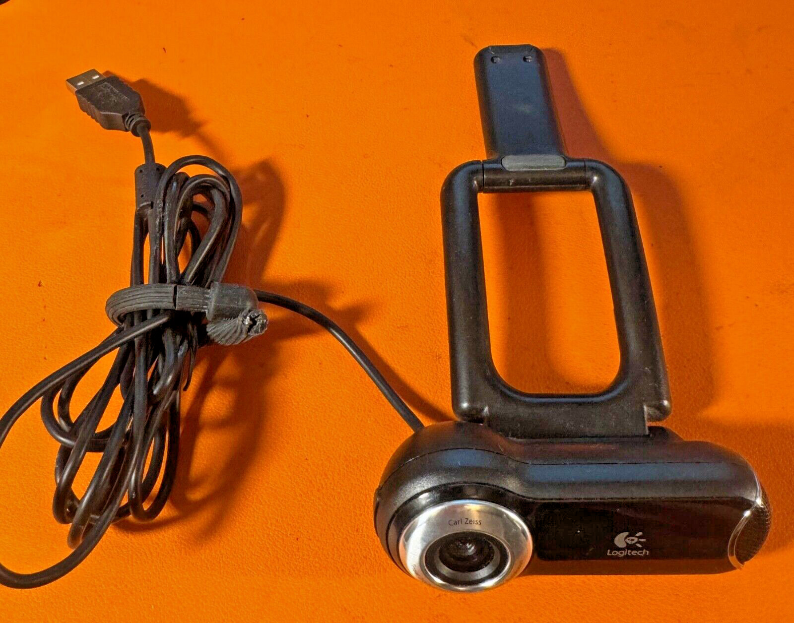 Logitech Carl Zeiss Tessar Webcam USB 2MP 2.0/ 3.7 Lens Black TESTED