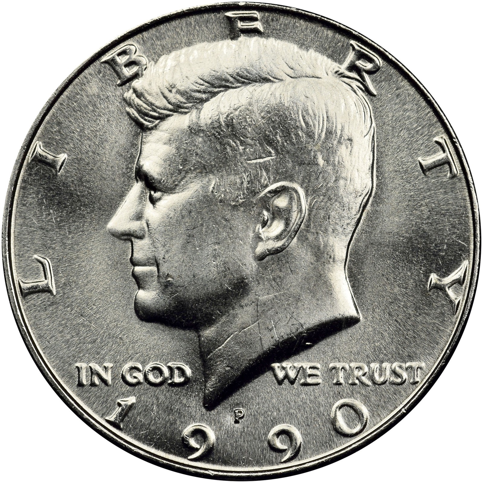 1990-P Kennedy Half Dollar Coin - P Mint - (UNC) Brilliant Uncirculated