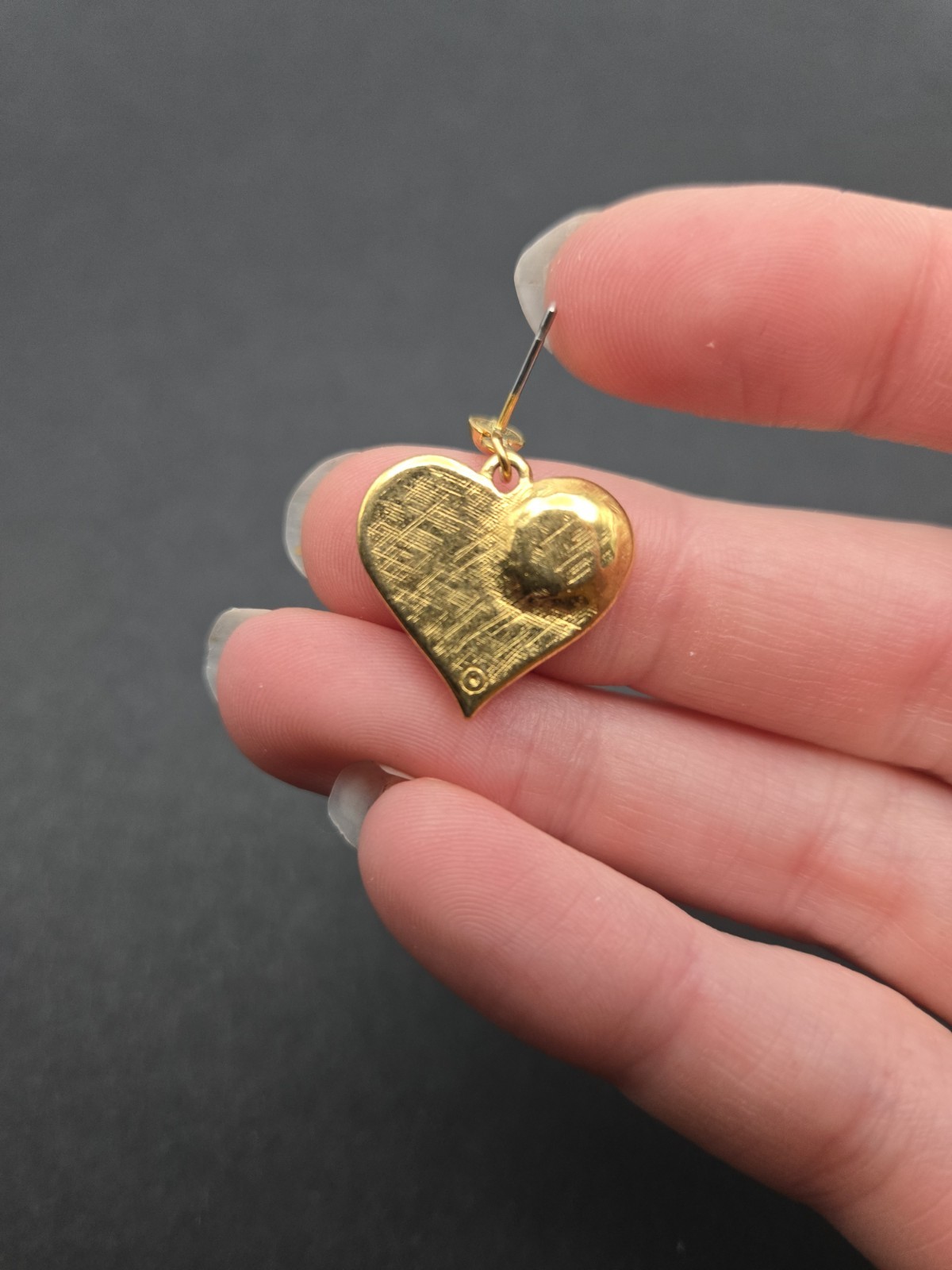 American Flag Heart Pierced Earrings