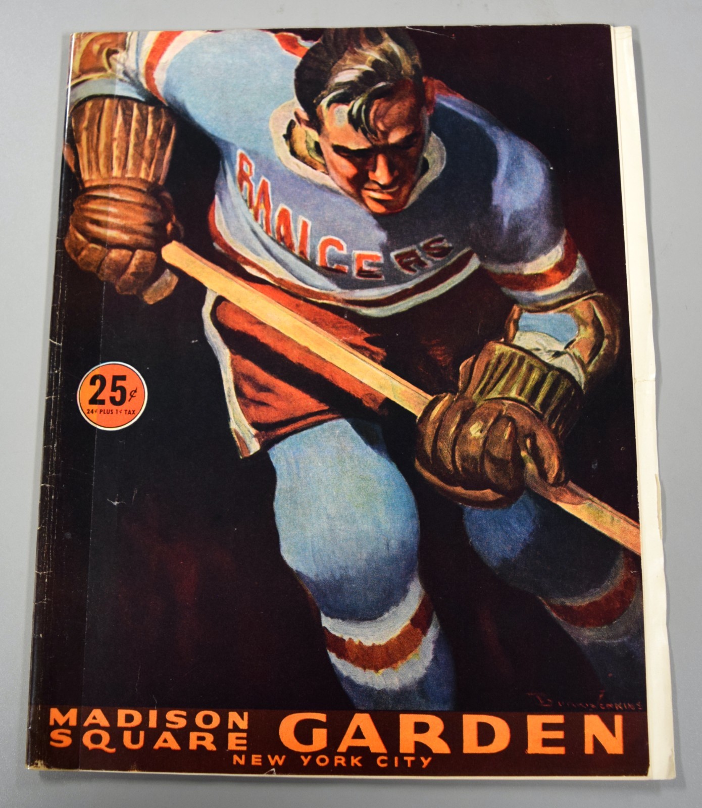 New York Rangers Vs Detroit Red Wings January 3rd 1951 Official Game Program