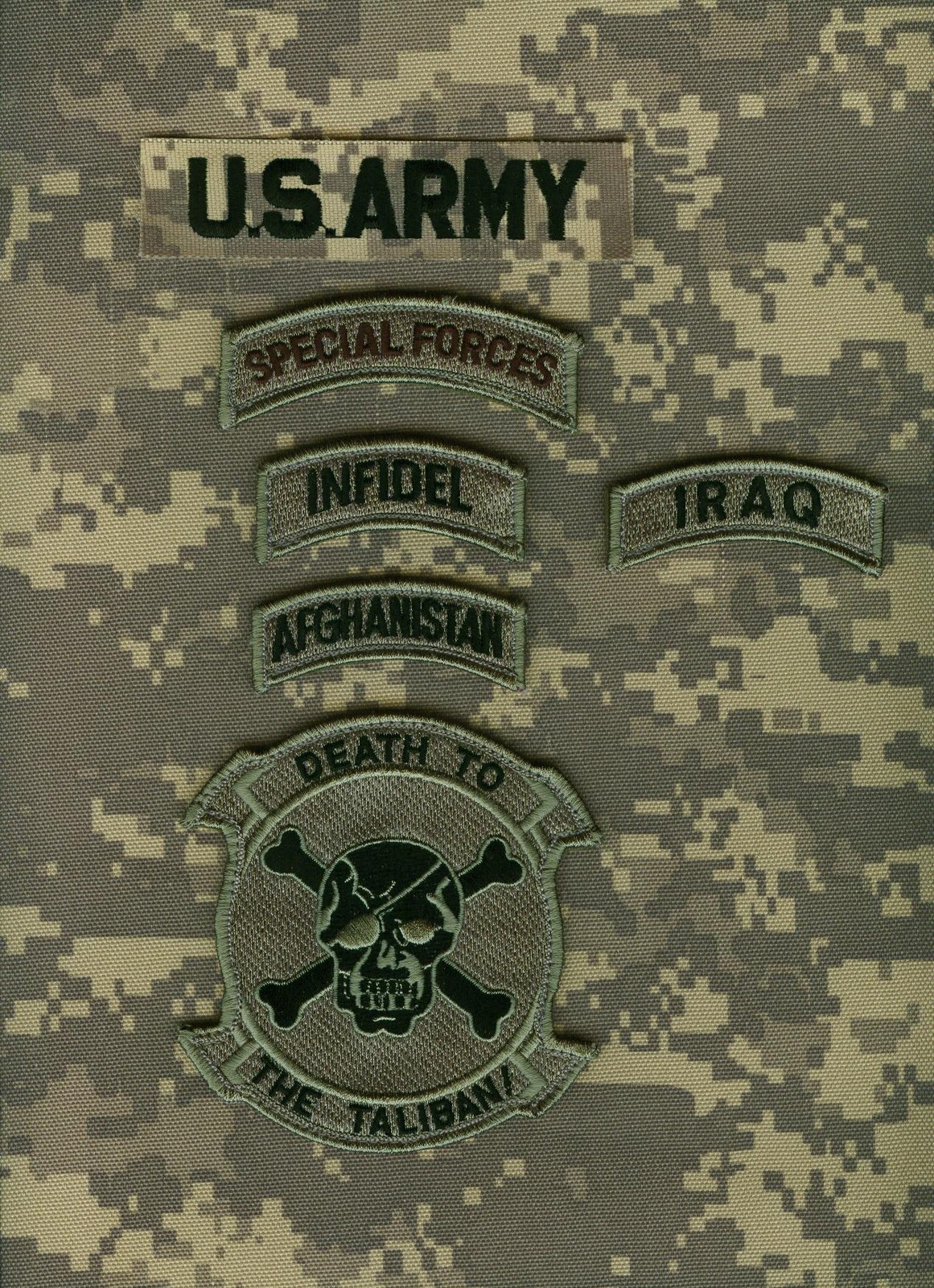 KANDAHAR-WHACKER© FORWARD AIR-GROUND TEAM MARINE EXPEDITIONARY FORCE + US FLAG