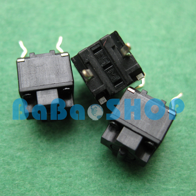 6pcs Panasonic Square Micro Switch for Mouse Black Button Brand New