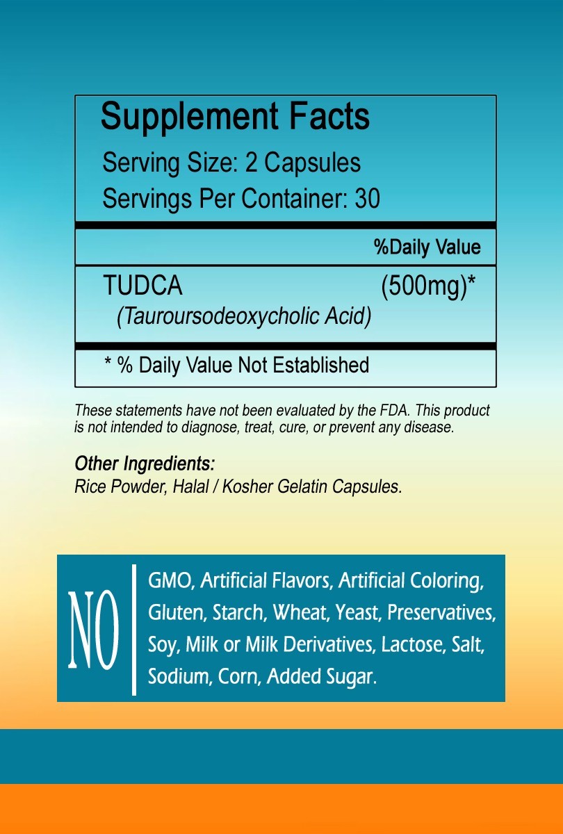 Tudca Capsules, 500mg Per Serving, - Best Price and Quality