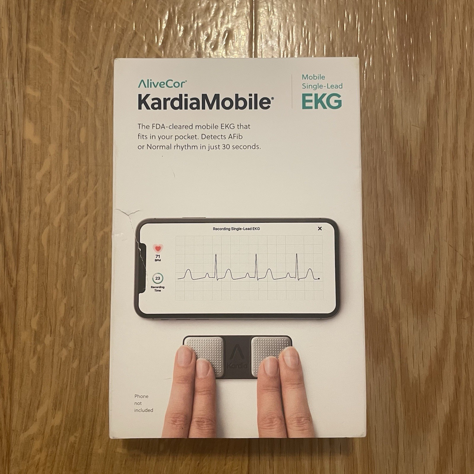 AliveCor KardiaMobile Single-Lead EKG Heart Monitor AC-009 Open Box Works
