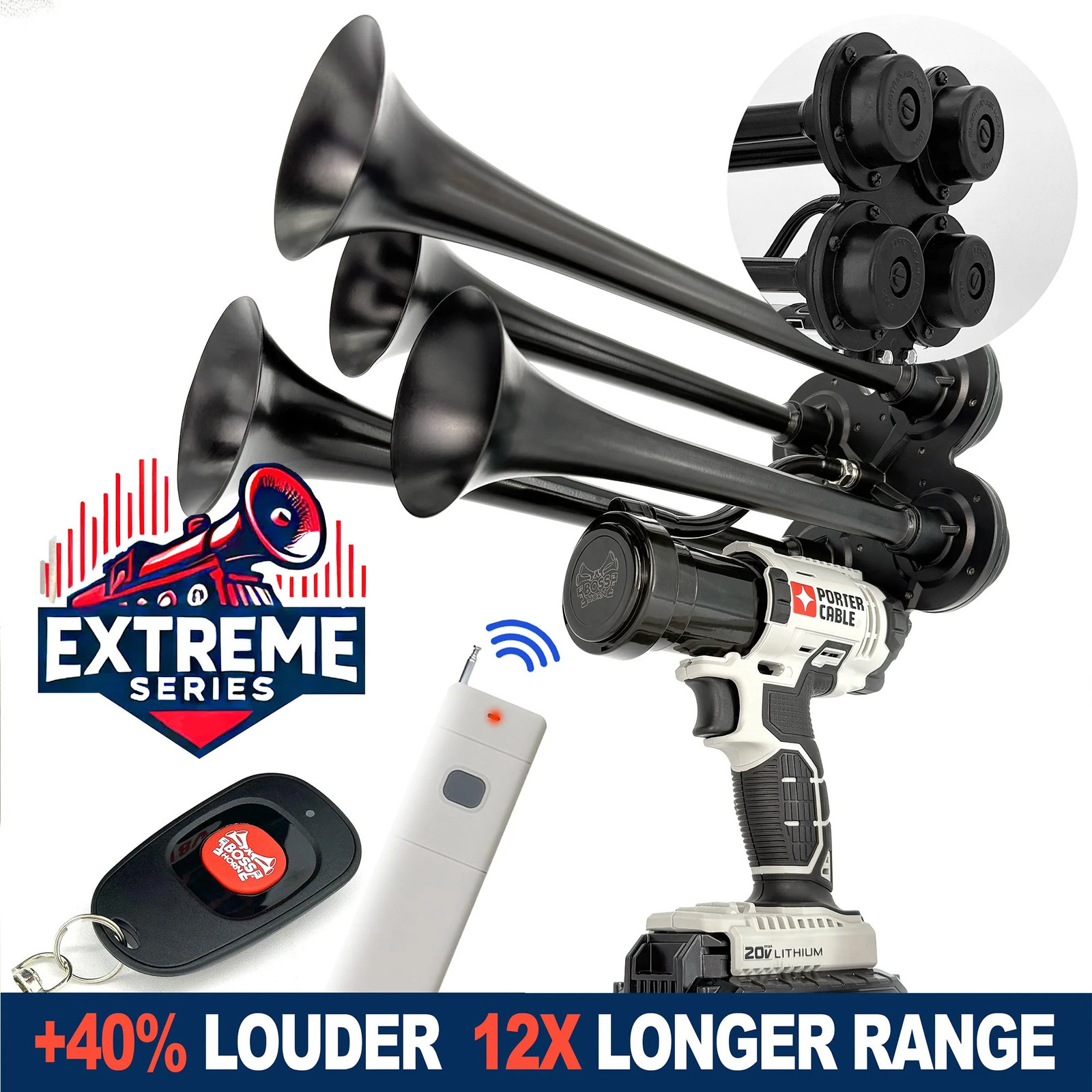 Extreme Series Train Horn for Porter-Cable® 20v Battery