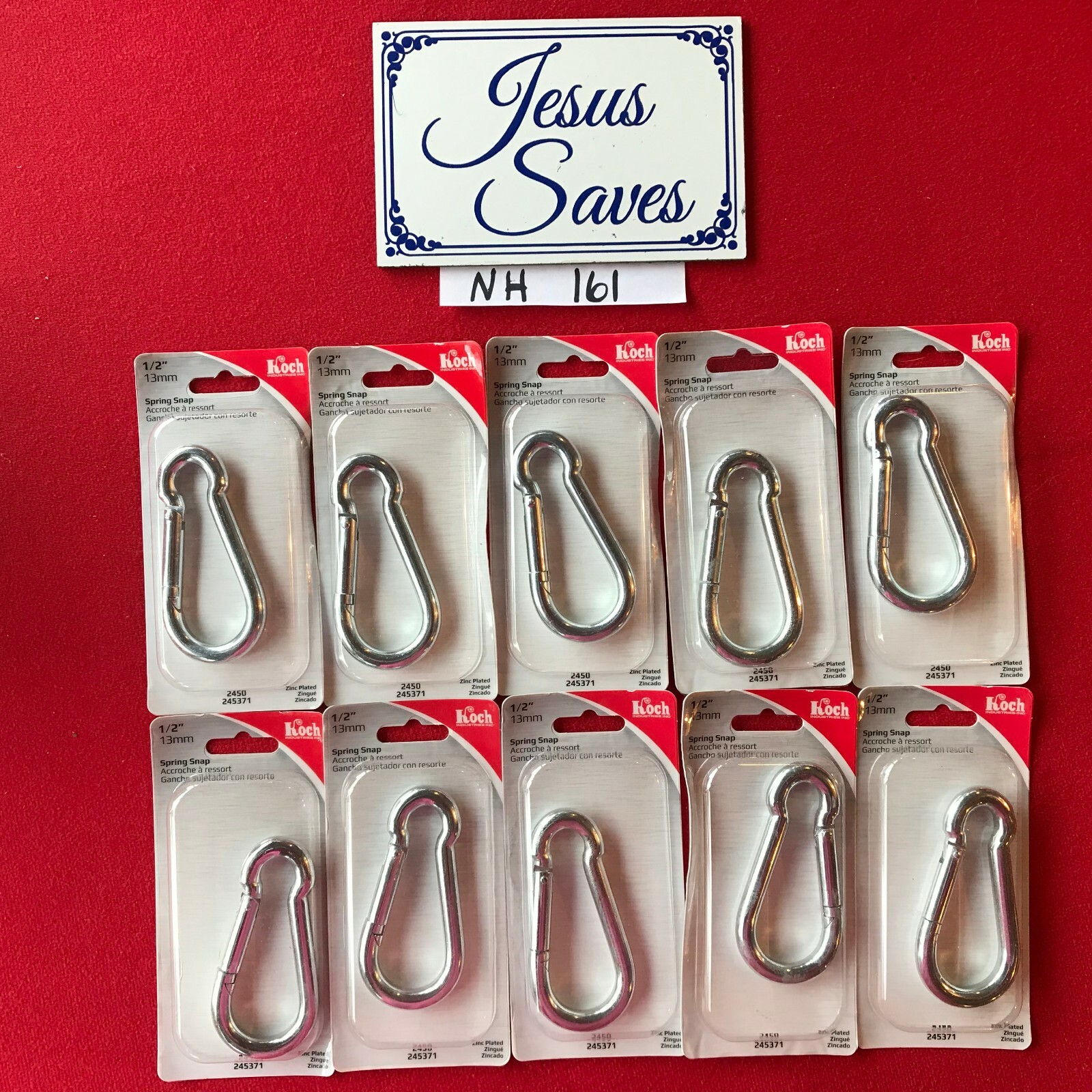 10 Koch 1/2'' Spring Snaps  2450   245371       #161