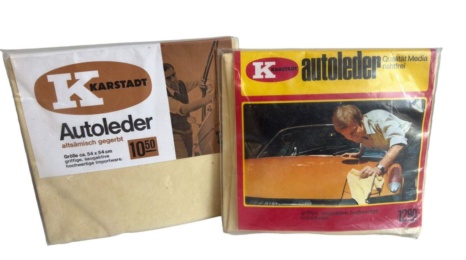 German Tanning Genuine Leather Car Detailer Drying Hide New Old Stock