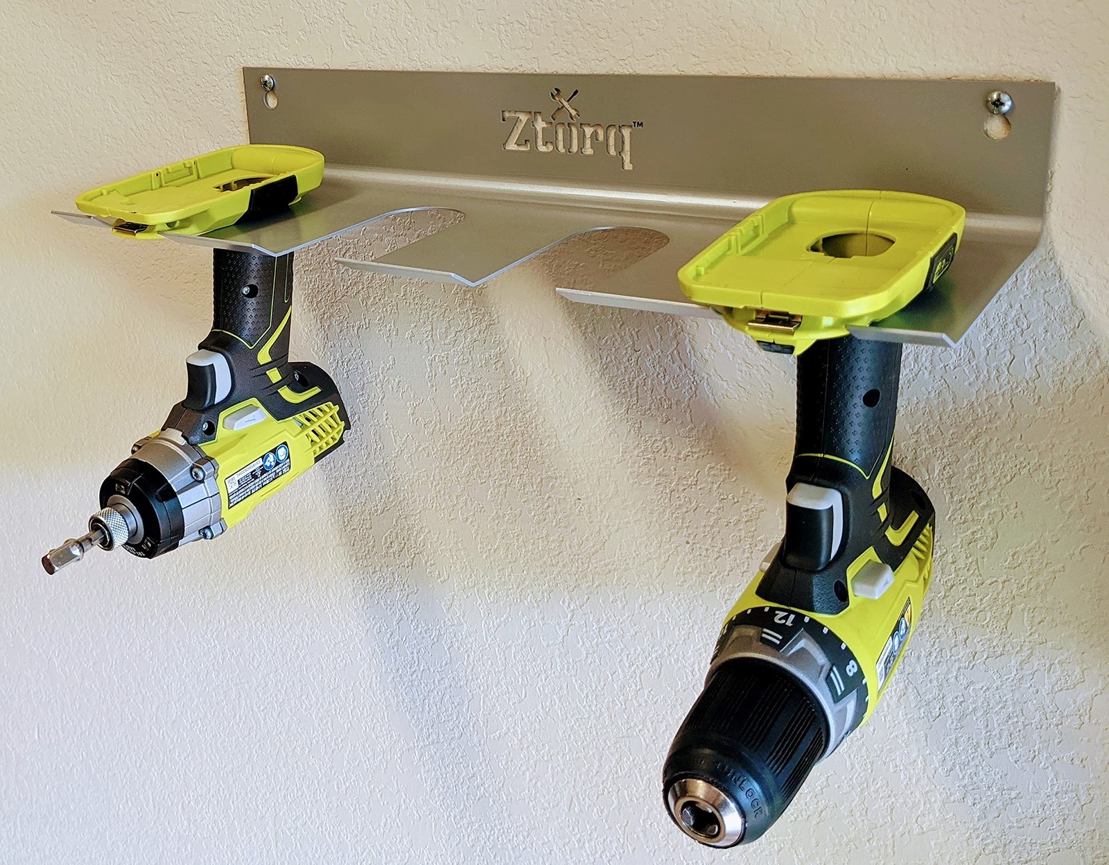 Ztorq Cordless Drill Tool Organizer - Drill Holder Storage Wall Mount Rack to...