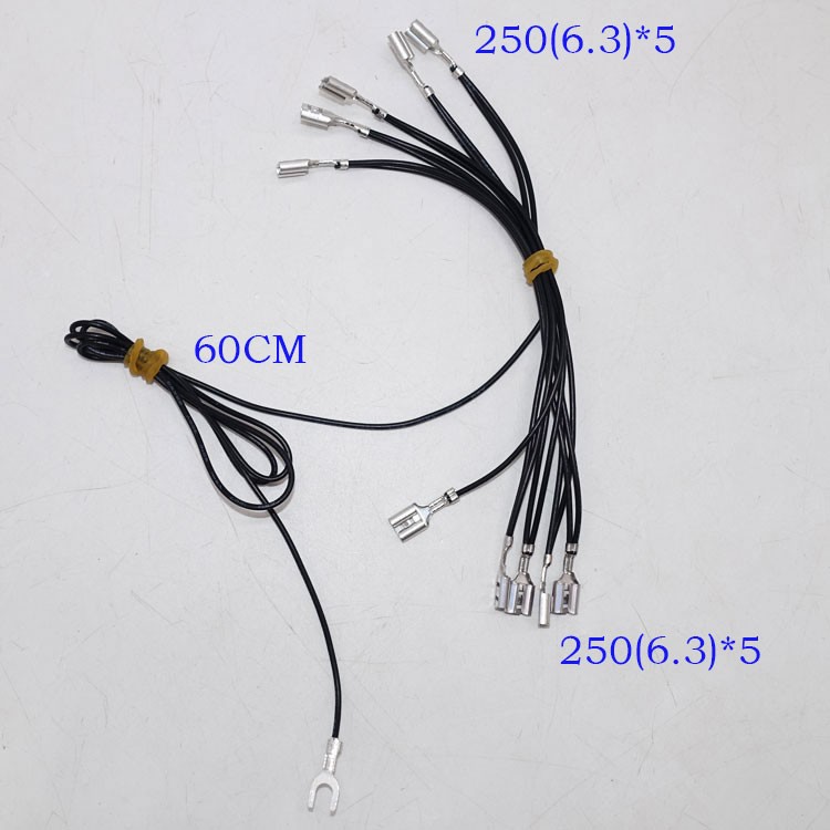 2 X Arcade Push Button Micro Switch Daisy Chain 0.187 Connectors U-250(6.3)