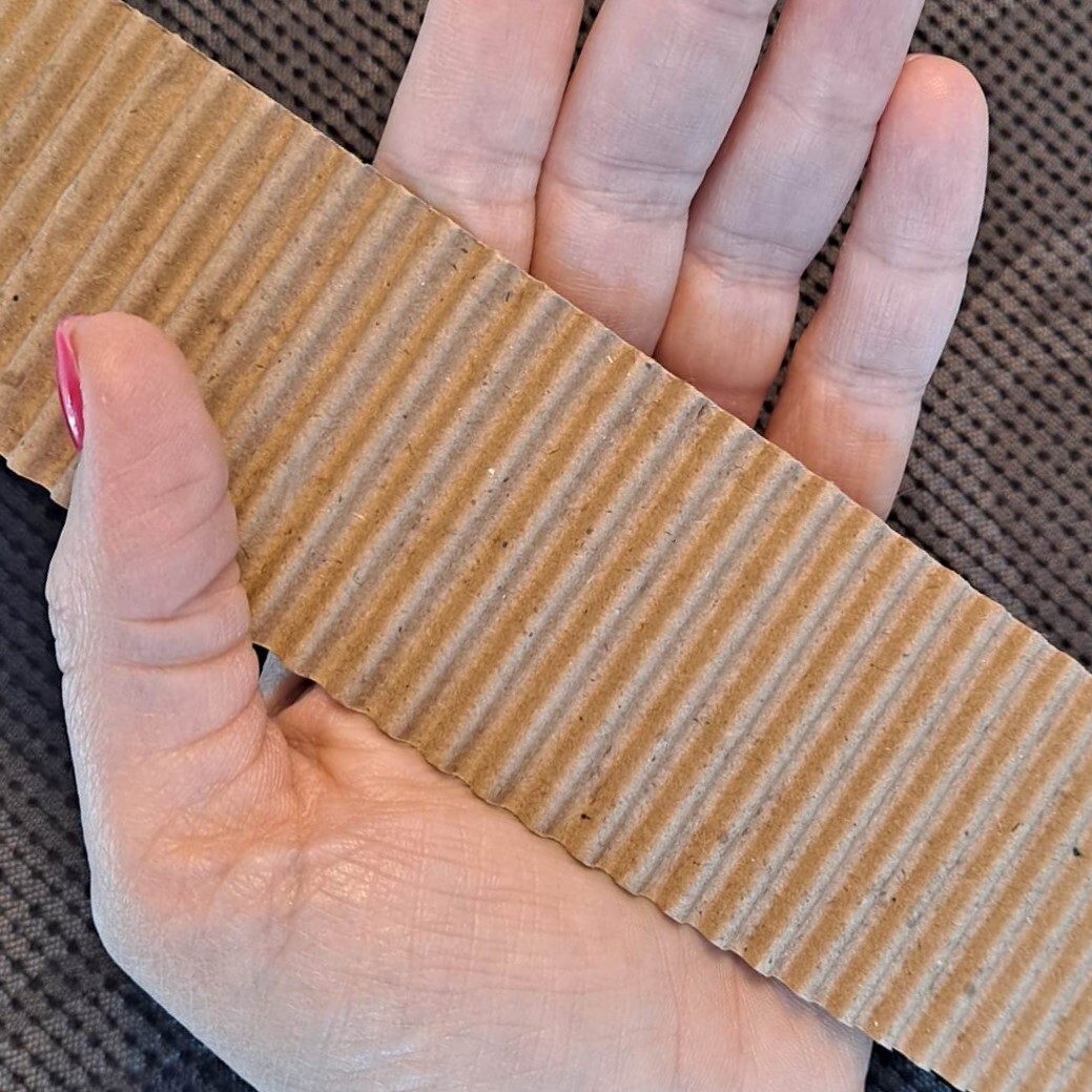 2" wide Singleface Cardboard Rolls, 60 FT, 1/8" B-flute - Crafts, Wrap, Pet Toys