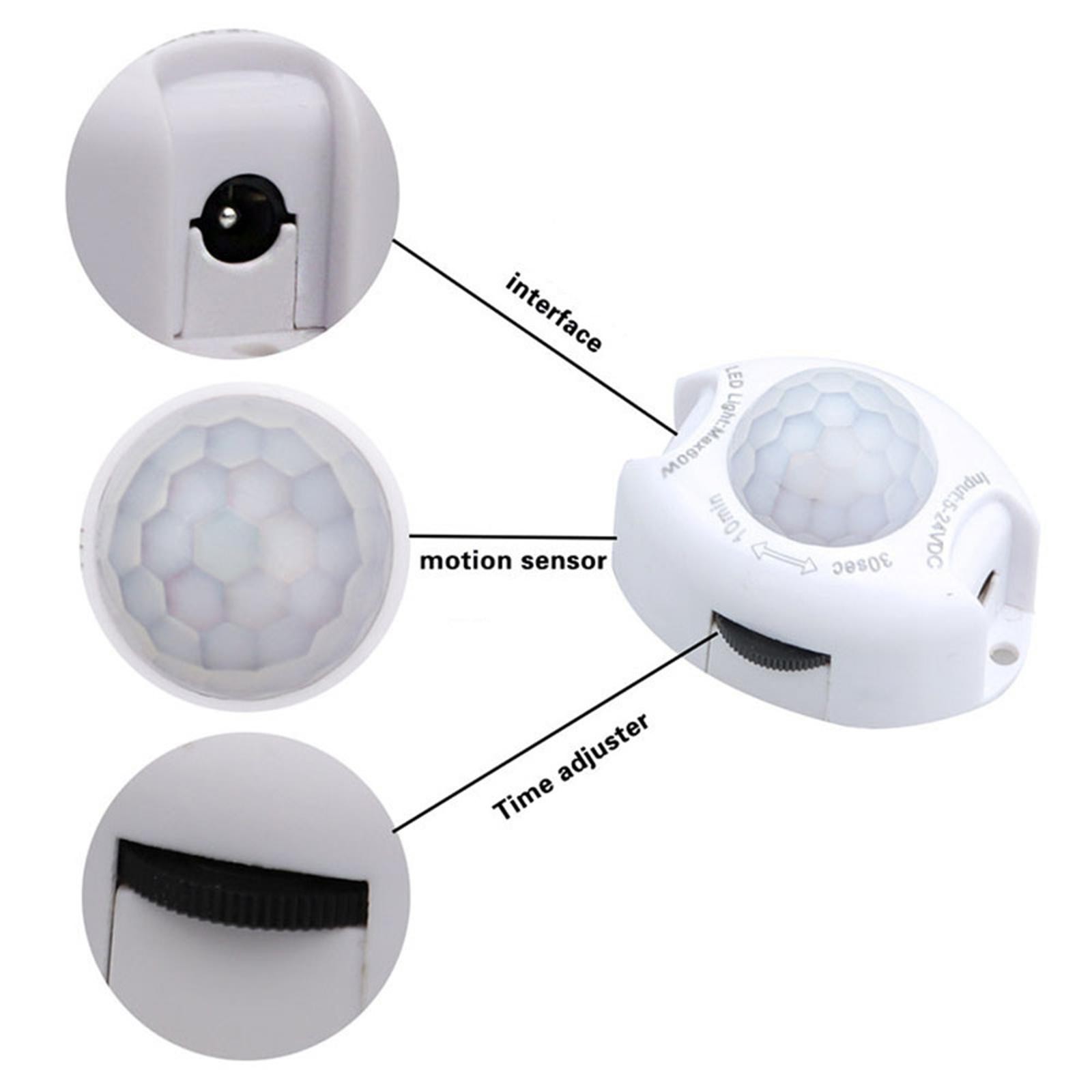 Motion Sensor DC 5V 24V Light Switch Movement Detector Automatic PIR Sen I