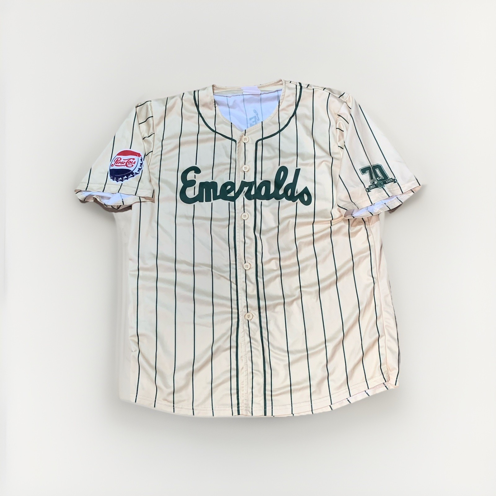 Eugene Emeralds 70 Years 1955-2025 Jersey Sz XL Minor League Baseball Promo