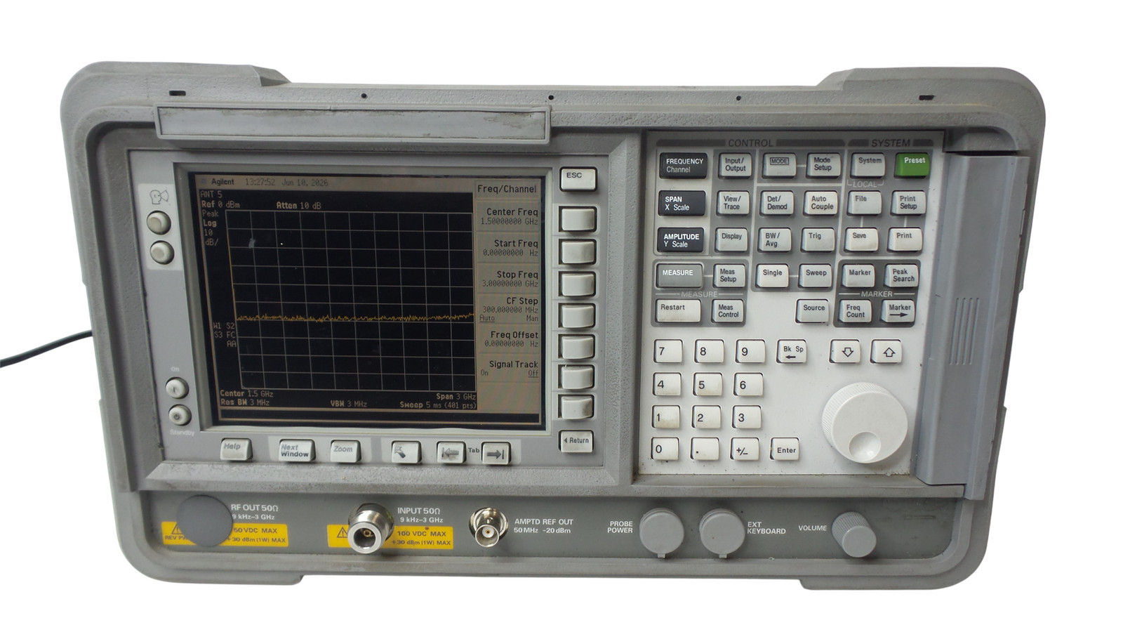 Agilent E4403B ESA L-Series Spectrum Analyzer 9 kHz-3.0 GHz OPT: 049/B72/A4H/A4J