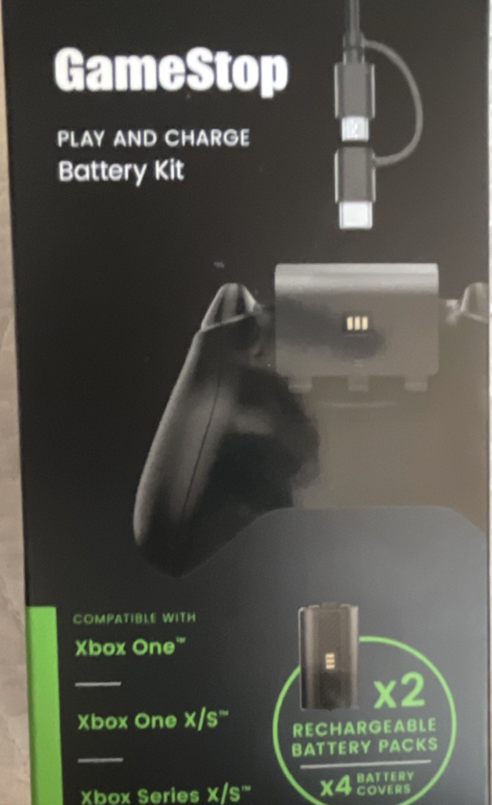 GameStop Play and Charge Battery Kit 1200mAh for Xbox One & Series X/S