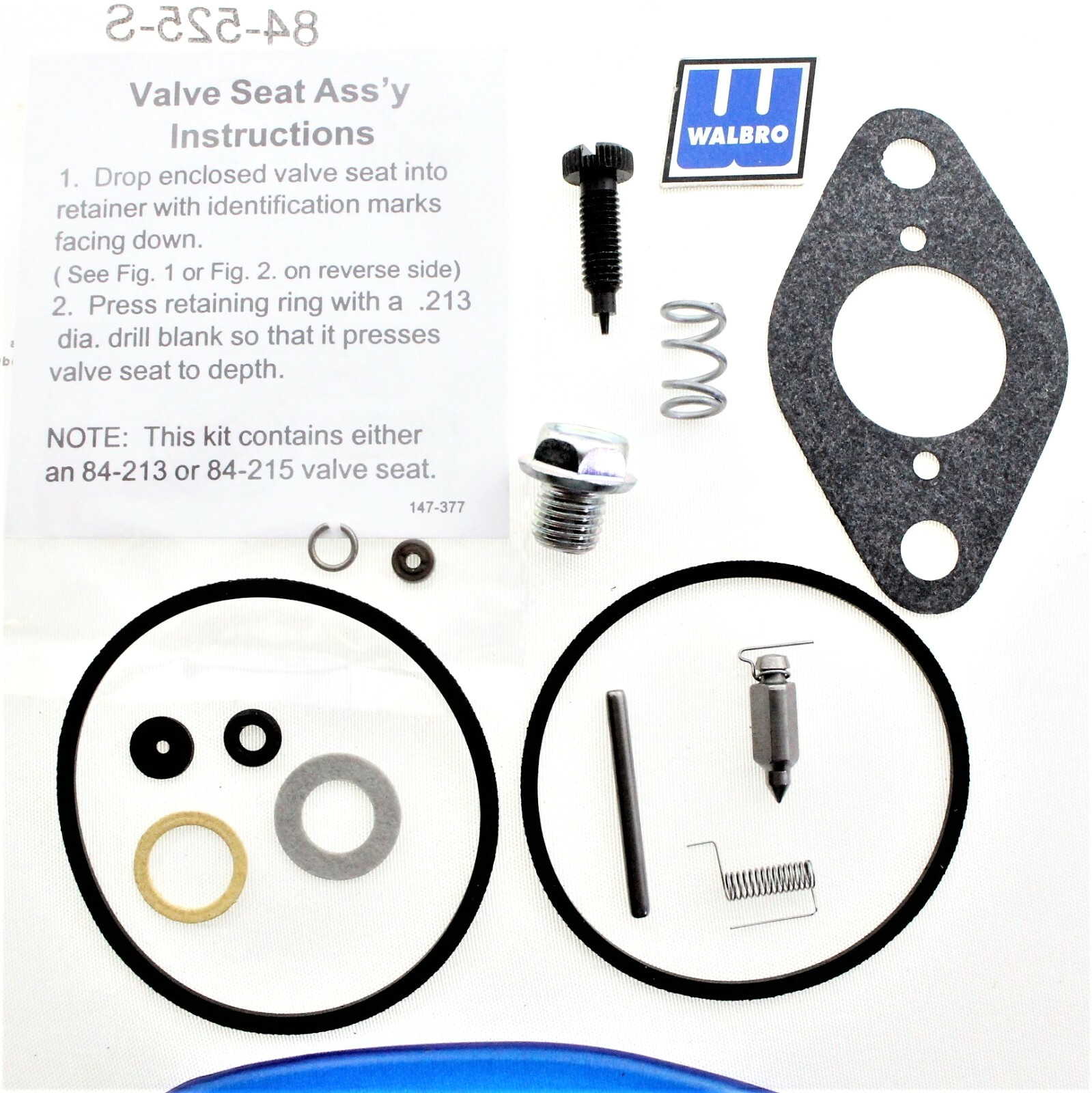WALBRO Carburetor Kit Onan 6NH1R/9000 6NH1R 146-188 LMB 185 6000W Generator  R68
