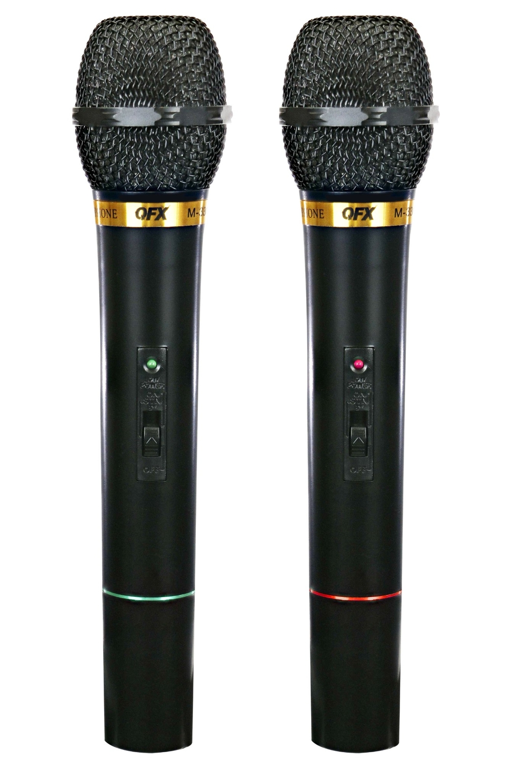 QFX M-336 Wireless Dynamic Professional Microphone - Twin Pack