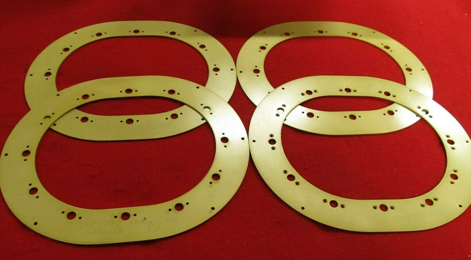 4 each Large Inspection Plate Rings 8 1/2" OD x 7 1/2" ID x 5 3/4 ID, 2024T3.050
