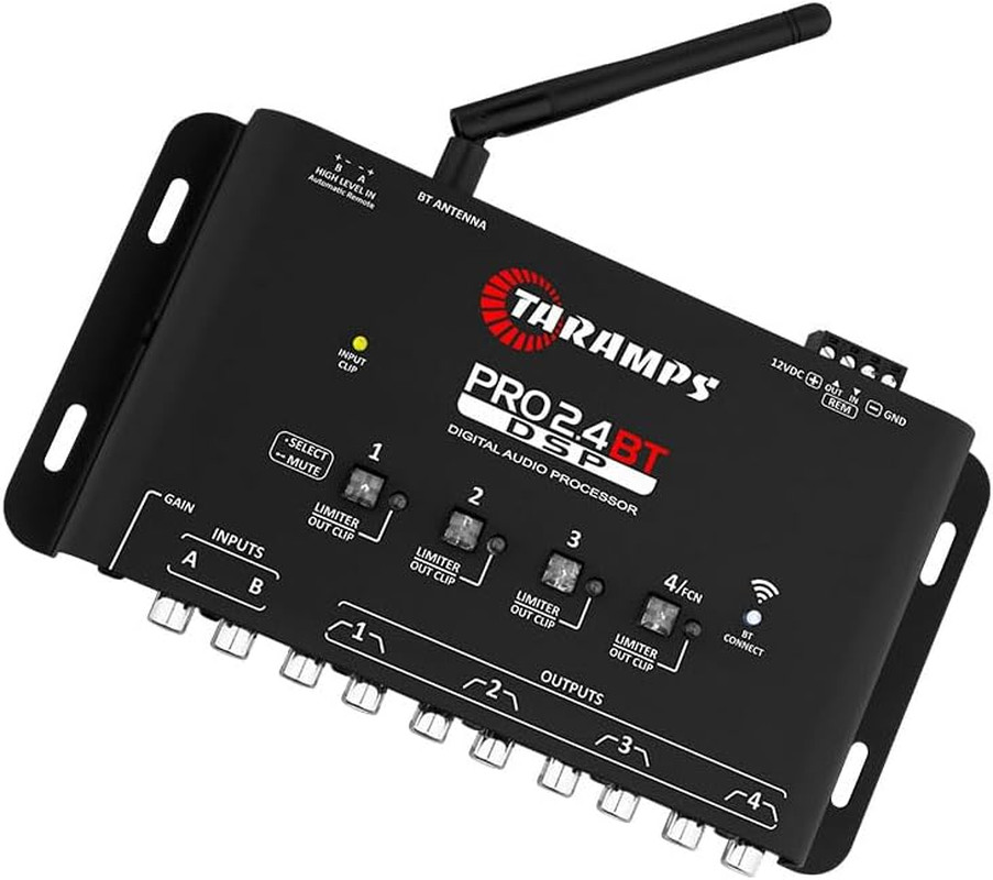 Taramps Pro 2.4 BT Bluetooth DSP Crossover Full, Digital Signal Processor, Car A