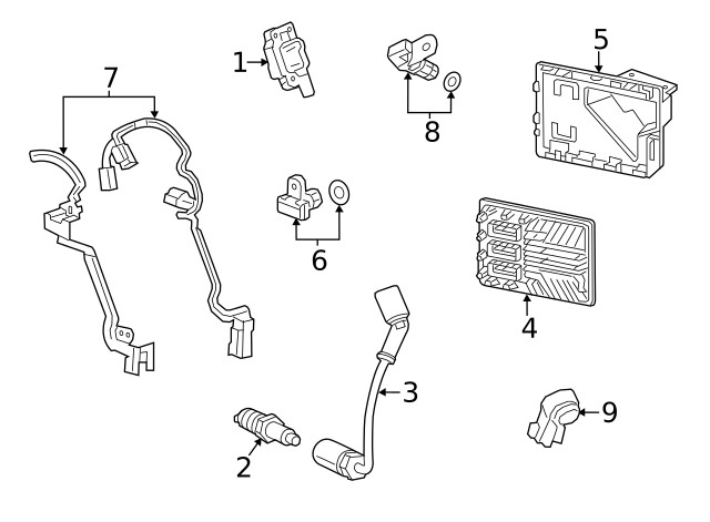 Genuine GM Engine Control Module Bracket 23283540