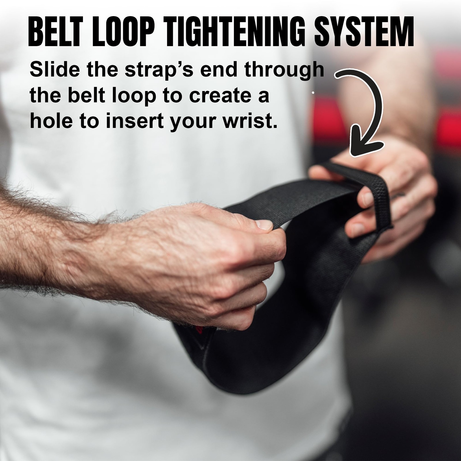TuffWraps 16" Wrist Straps for Gym - No Thumb Loops - Powerlifting, Weightlif...