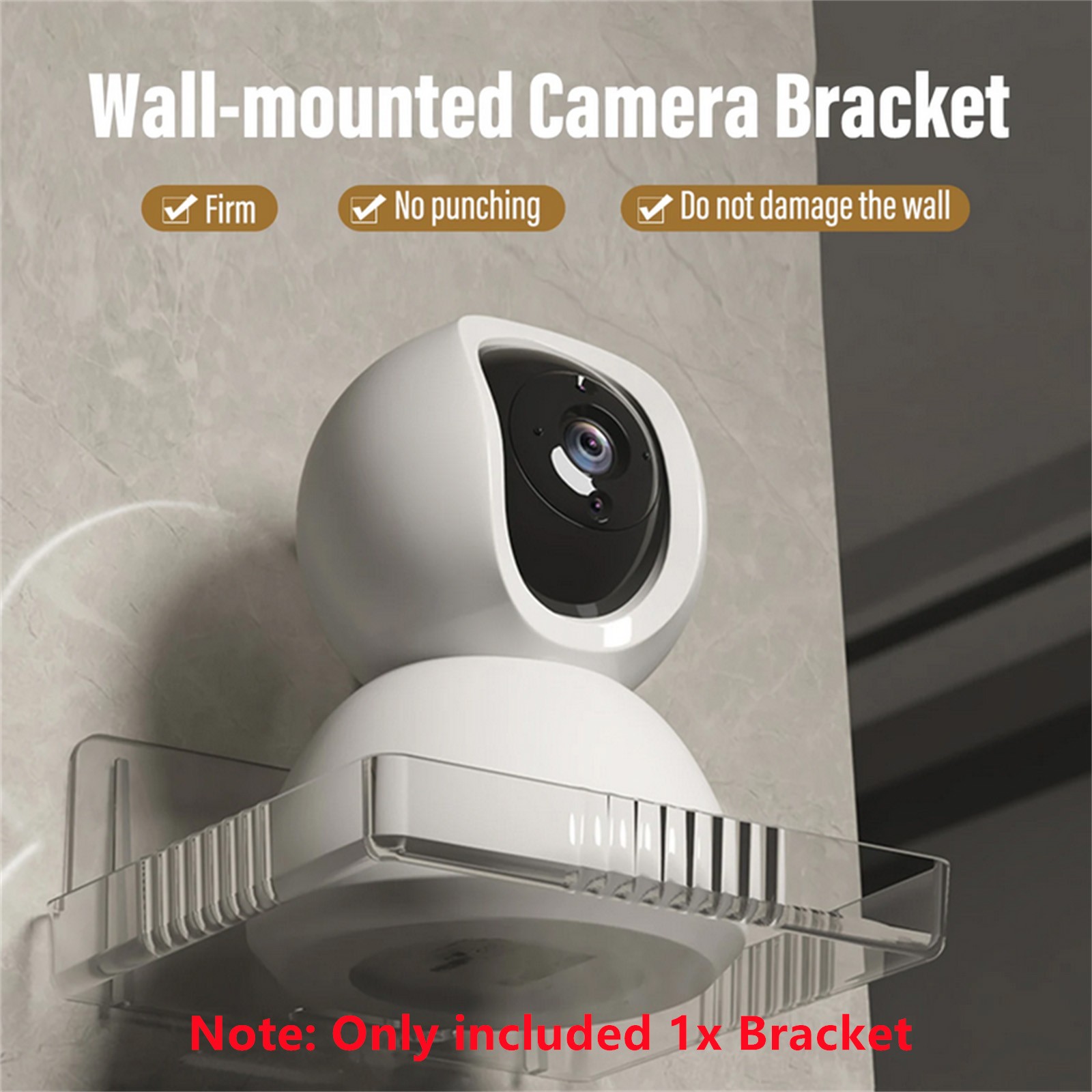 2Pack Wall Mount Bracket Storage Tv Box Router Shelf Set-Top Box Single-Layer