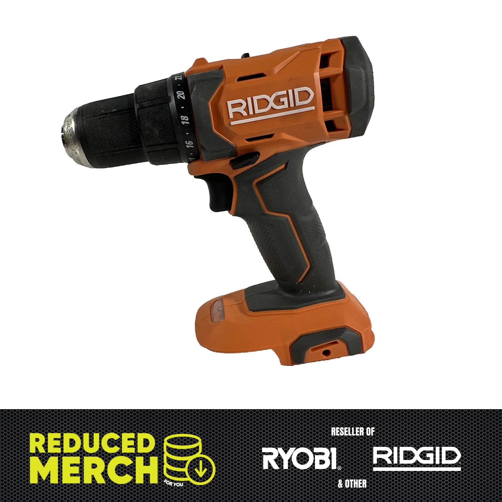Ridgid R86001 18V Cordless 1/2" Drill/Driver Display Model  A-15