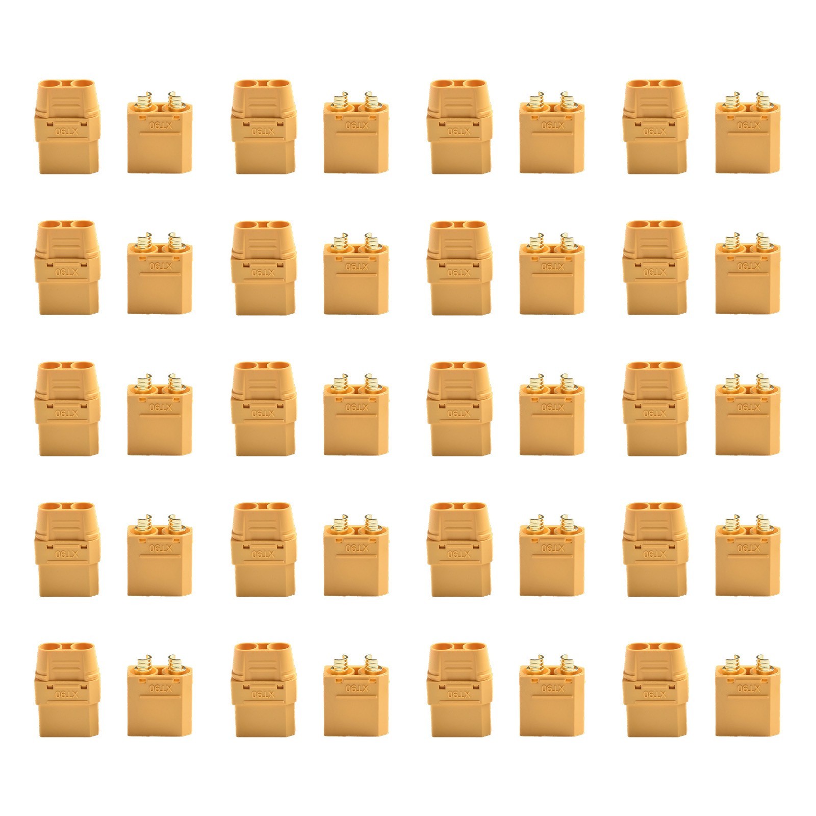 20PCS For XT90 Power Connectors Gold Plated for RC 90A Performance Setup
