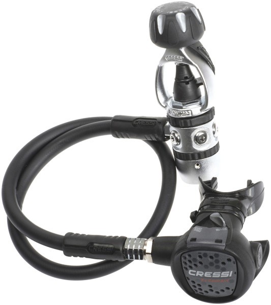 Cressi AC2 Compact Regulator Package w/ Compact Octo, Mini SPG PSI Pressure