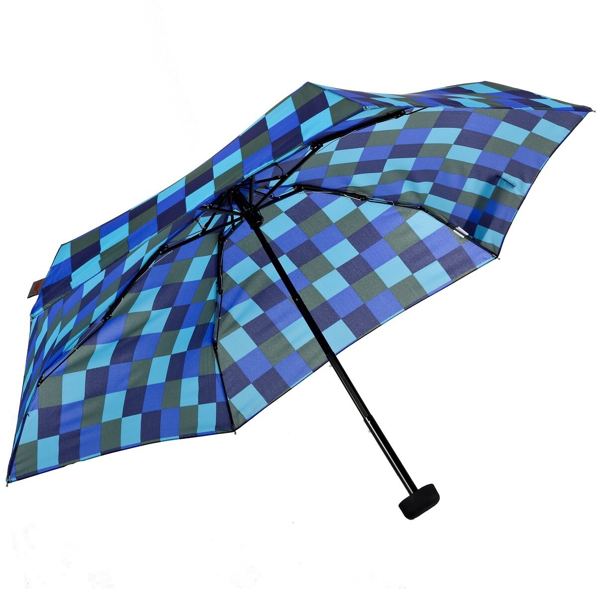 EuroSCHIRM Dainty Pocket Umbrella (Blue Squares) Lightweight Trekking Hiking