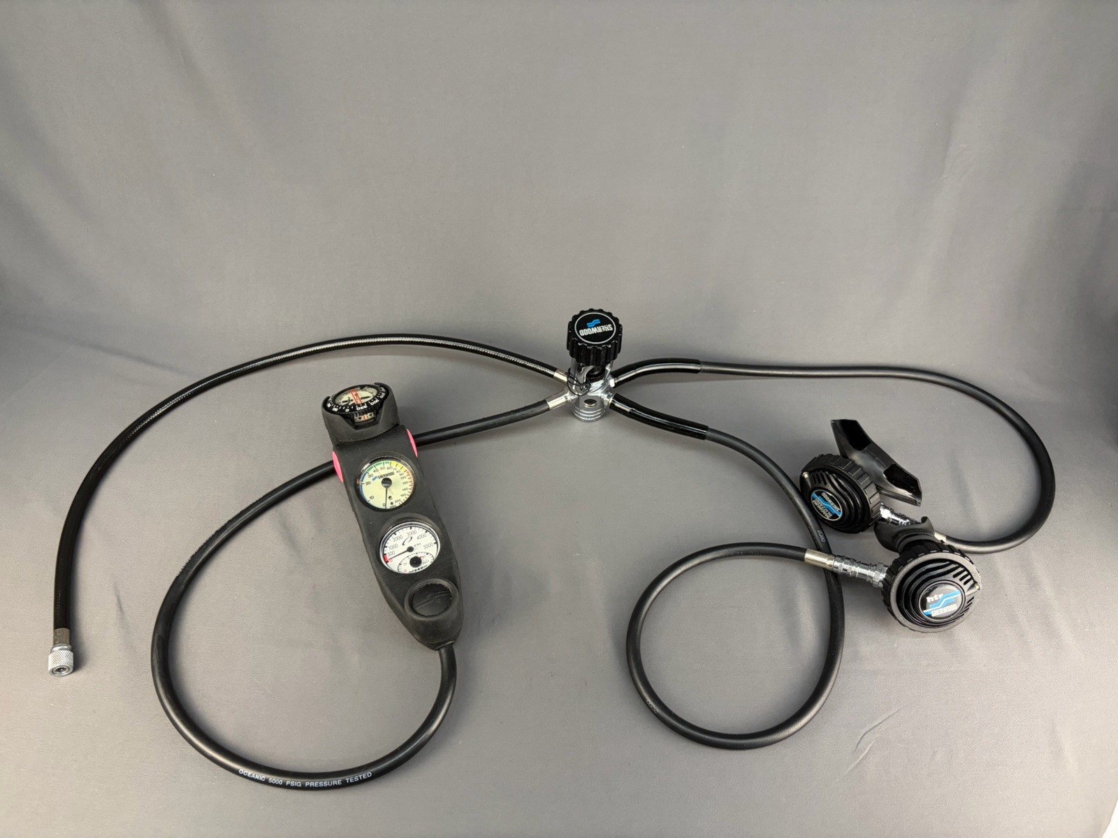 Sherwood Scuba Diving Magnum Blizzard Regulator Set with 3-Gauge Console (421)