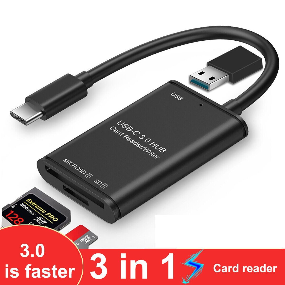 USB C to SD Card Reader Writer OTG Adapter USB 3.0 Micro SD Memory Card Adapter