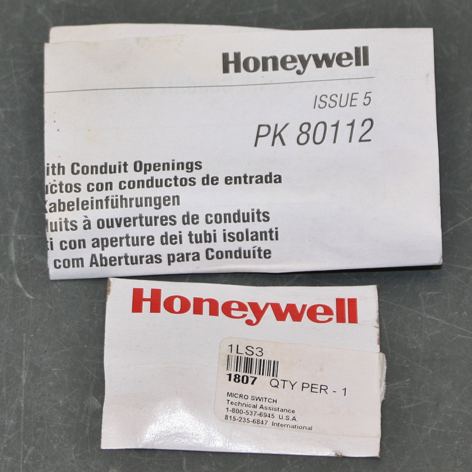 PARTIAL - Honeywell Micro Switch Rotary Limit Switch ILS3, 10A @ 480V AC