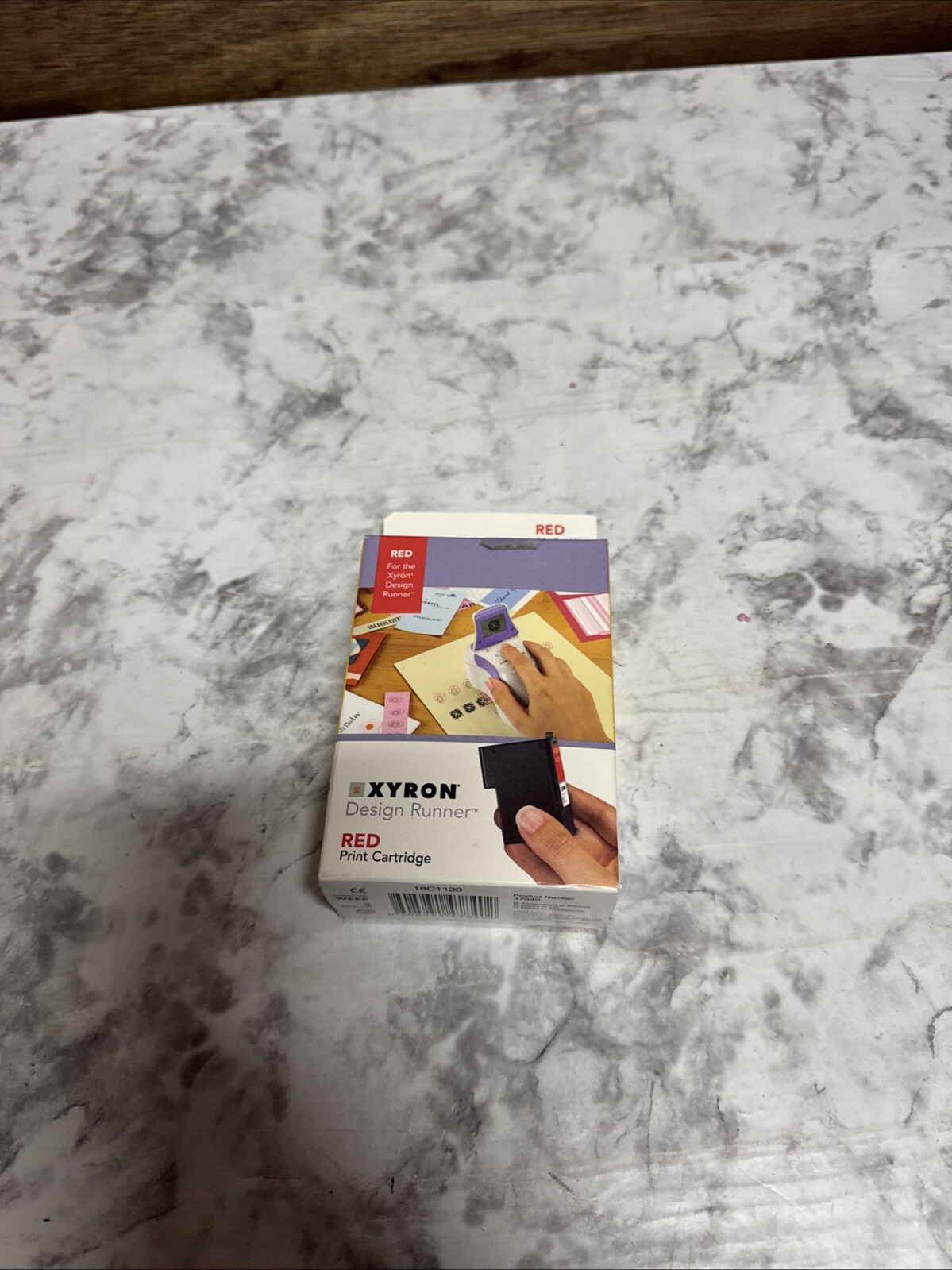 BRAND NEW Xyron Design Runner Red Print Cartridge New Sealed