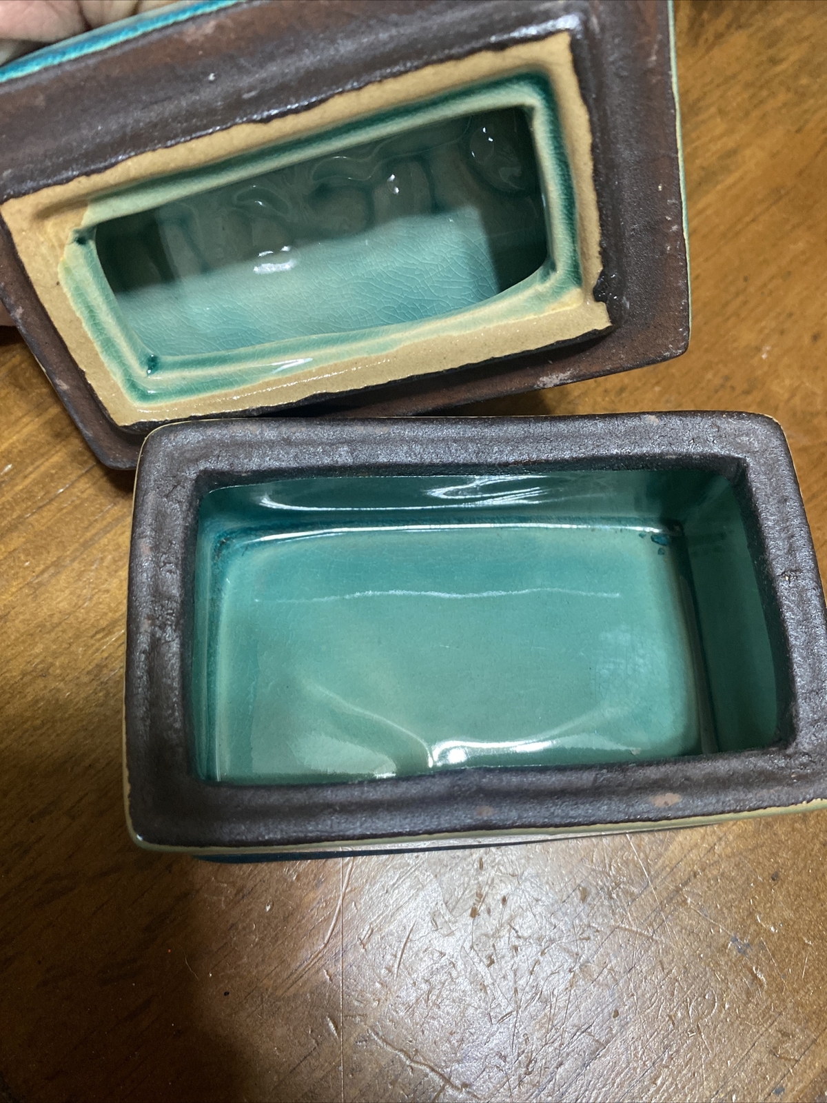 Stonebriar Collection Worn Red Friends Ceramic Keepsake Trinket Box