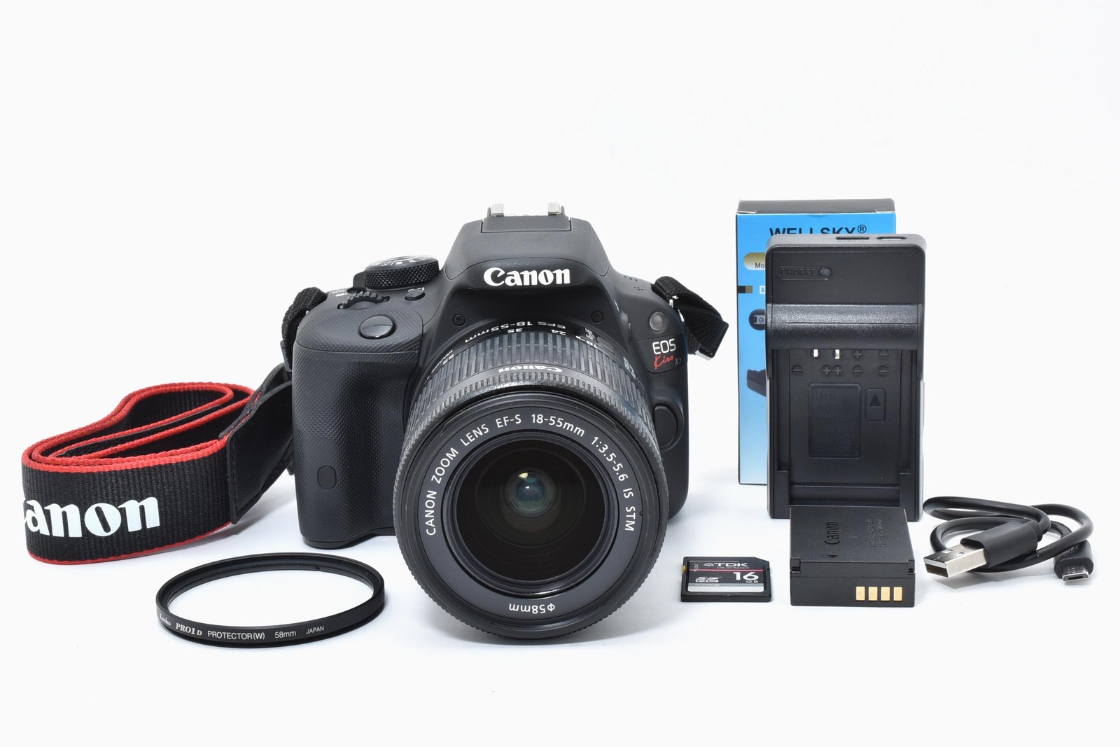 [Top MINT] Canon EOS Kiss X7 EF-S 18-55mm F3.5-5.6 IS STM 146 Shots From JAPAN