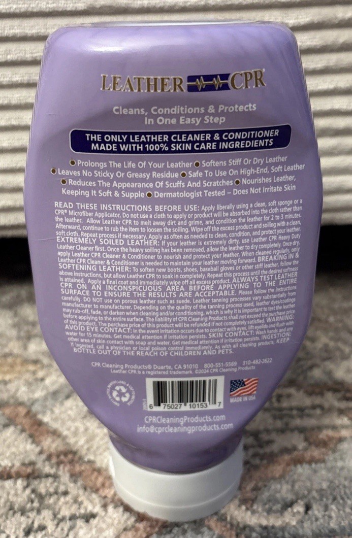 Leather CPR Cleaner & Conditioner (18 oz.) - Best Leather Cleaner