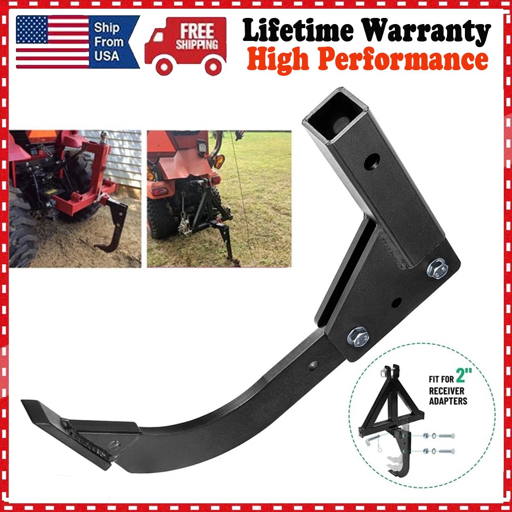 Hitch Lawn Mounted Ripper Middle Buster Plow for ATVs/UTVs Tractor W/2" Receiver