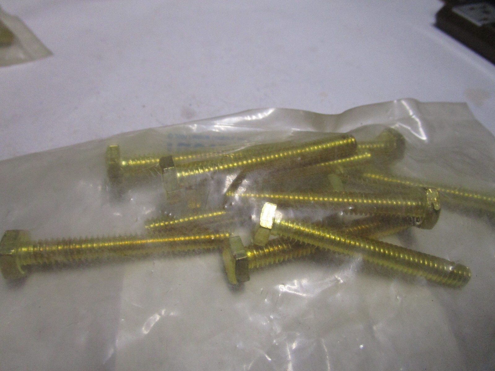 1/4"-20 x 2" Brass Hex Cap Screw QTY 10
