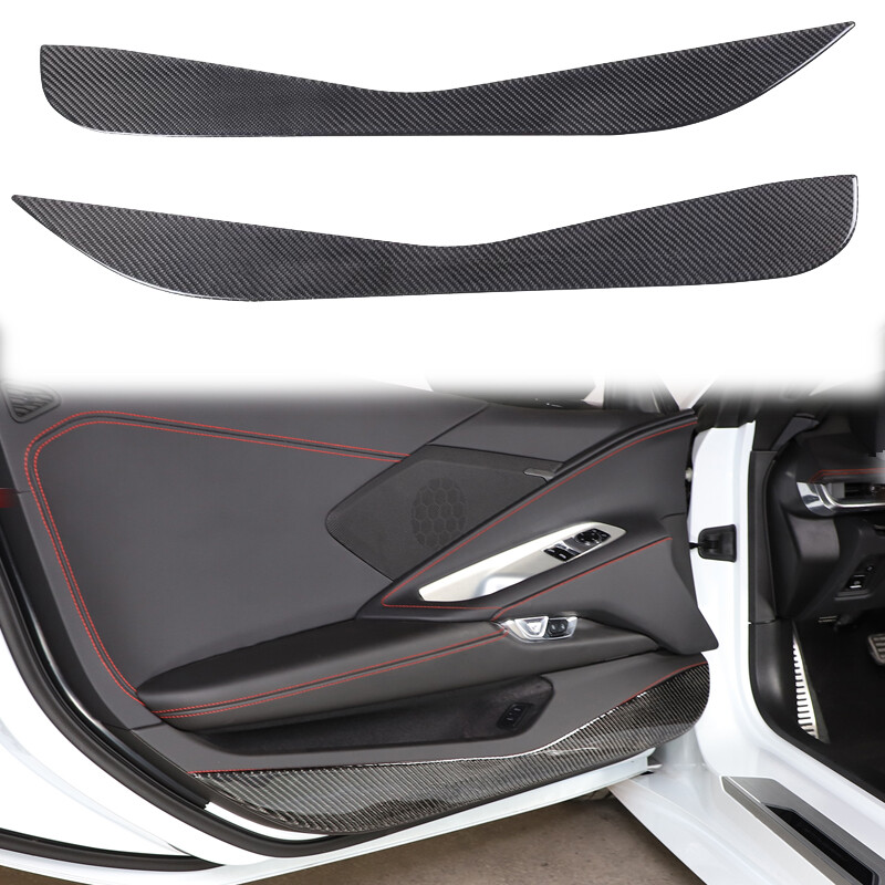 Carbon Fiber Car Door Anti Kick Panel Cover StickerFor Corvette C8 2020-2024 US