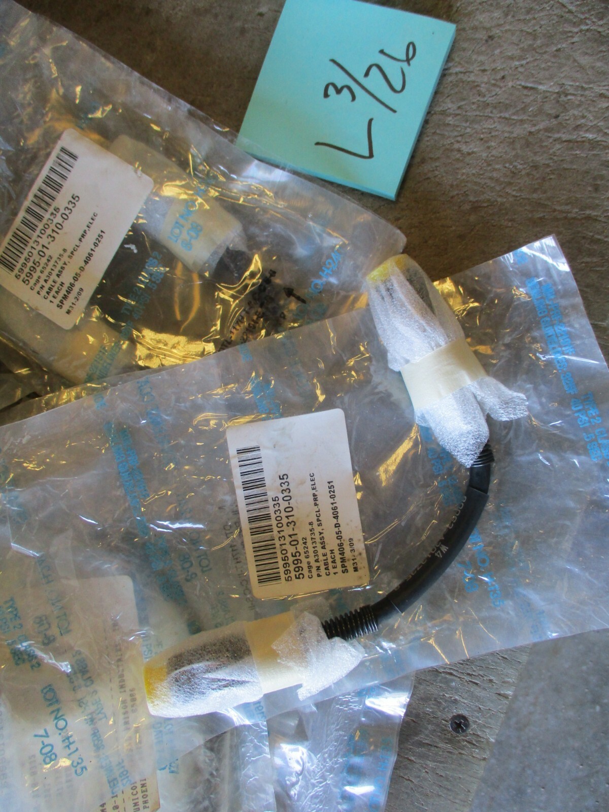 NOS 8" Cable, 6-Pin Audio 80063-A3013735-8, for Military Radio