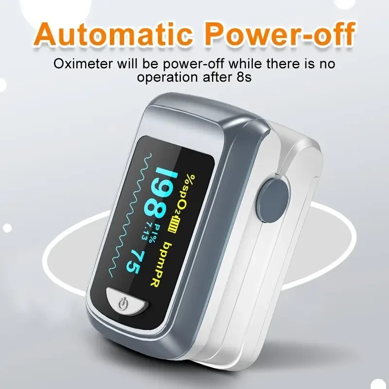 Finger Pulse Oximeter Blood Oxygen SpO2 Monitor PR Saturation Heart Rate MeterUS