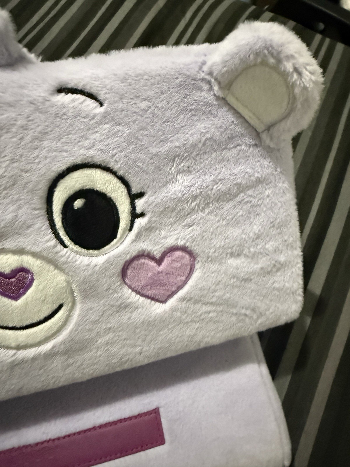 Preowned Purple Iscream Care Bears Share Bear Tablet Pillow