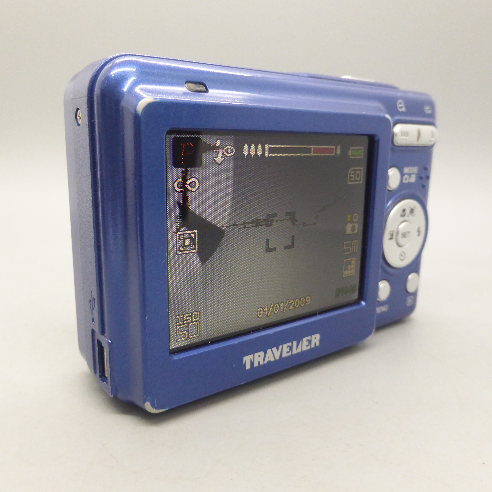 Traveler Digital Camera FX-5 5.0MP Blue Tested *Read*
