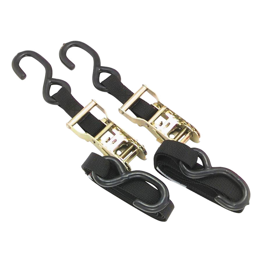 BikeMaster 1" Ratchet Tiedowns - Black 10-0524