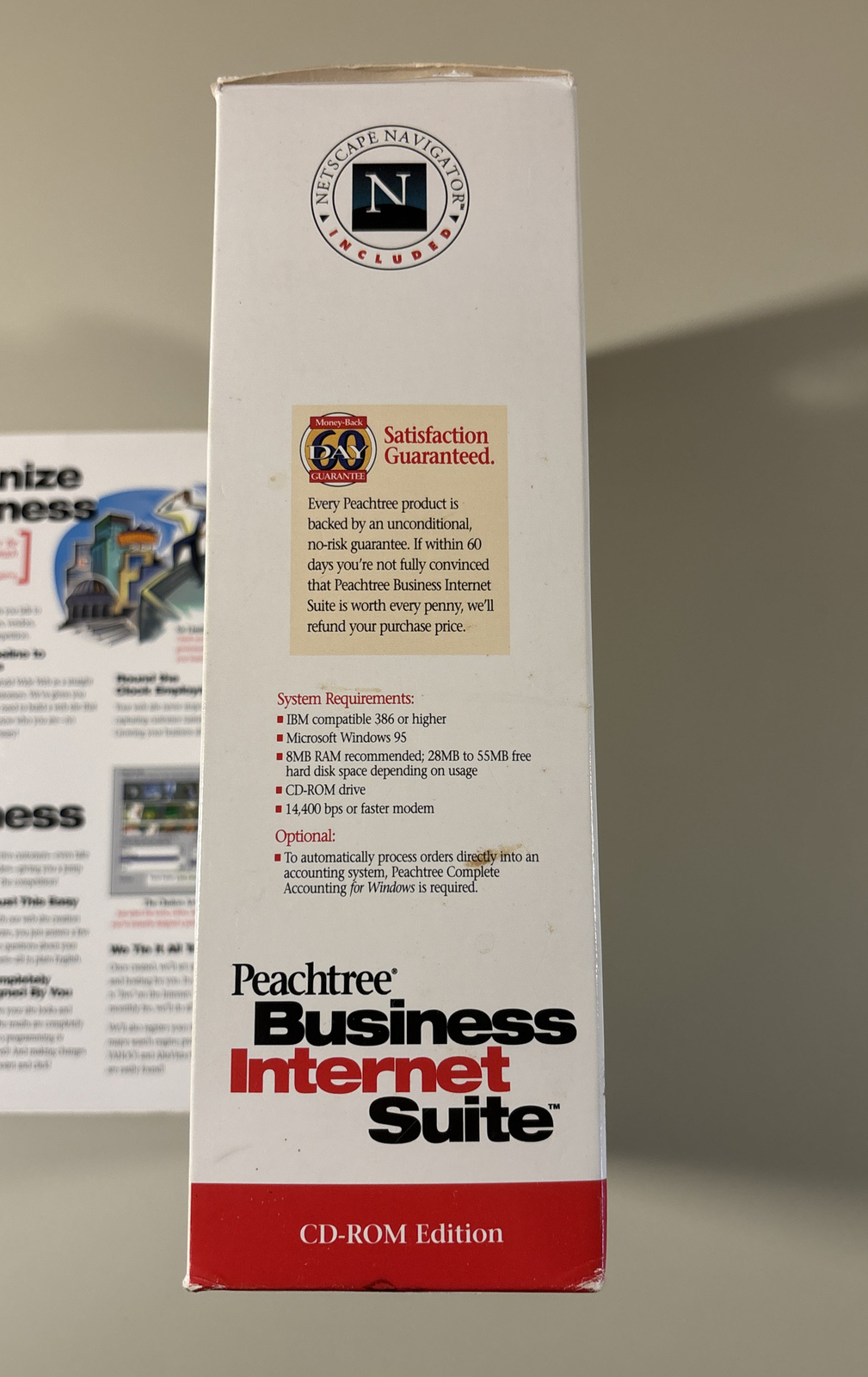 1996 PEACHTREE Business Internet Suite Software in Box