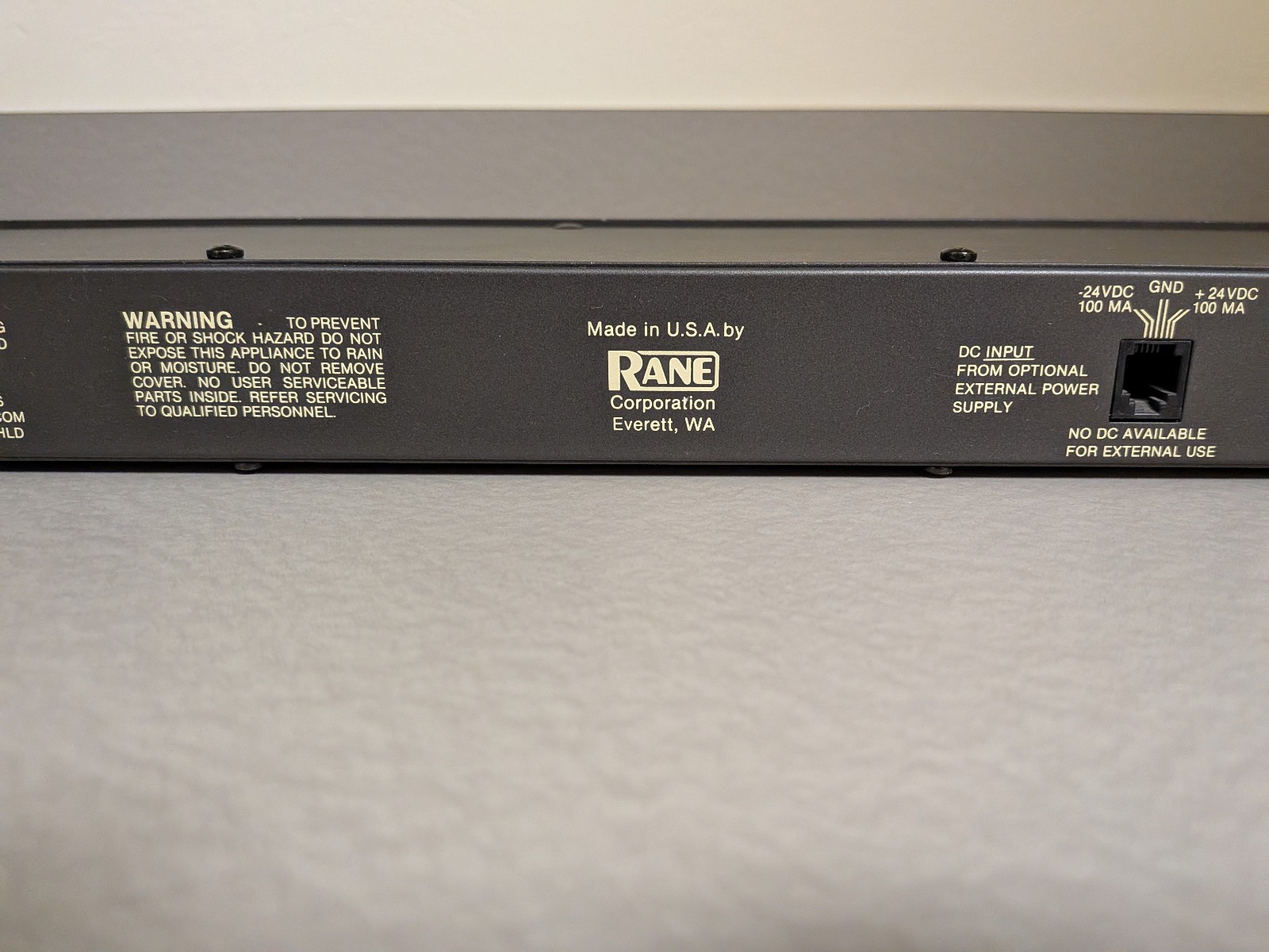 Rane ME30 Rack Mountable Graphic Equalizer EQ Missing One Knob